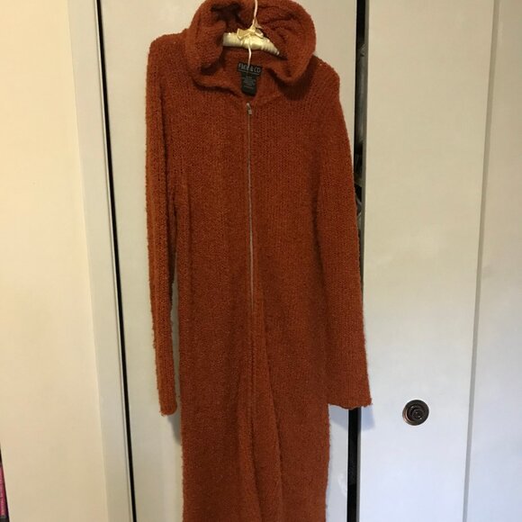 FMX & Co Ladies Sweater/Coat Burnt Orange Color - Picture 1 of 4